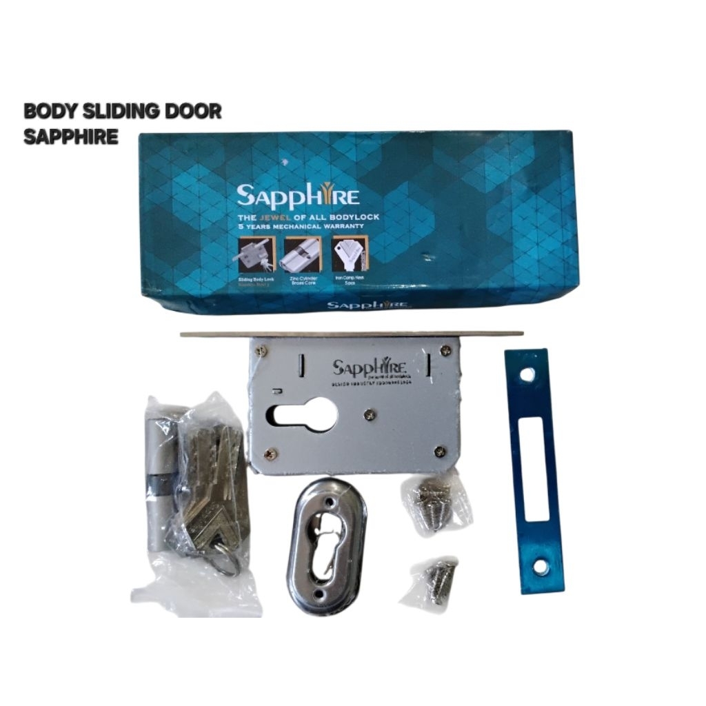 BODY SLIDING DOOR SAPPHIRE / BODY SLIDING  KUNCI GESER