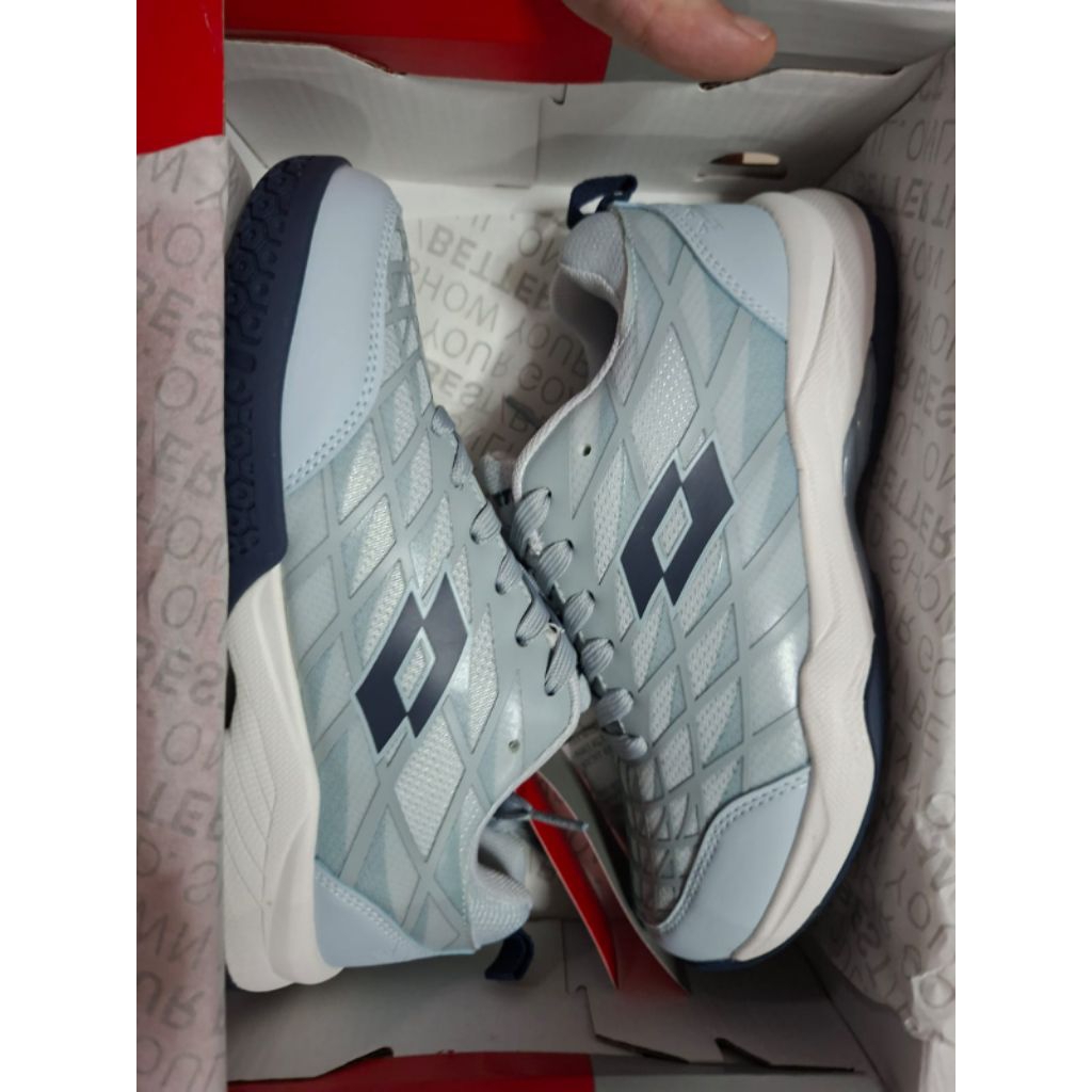 Sepatu Badminton Lotto Colin Grey Badminton Lotto Colin Grey