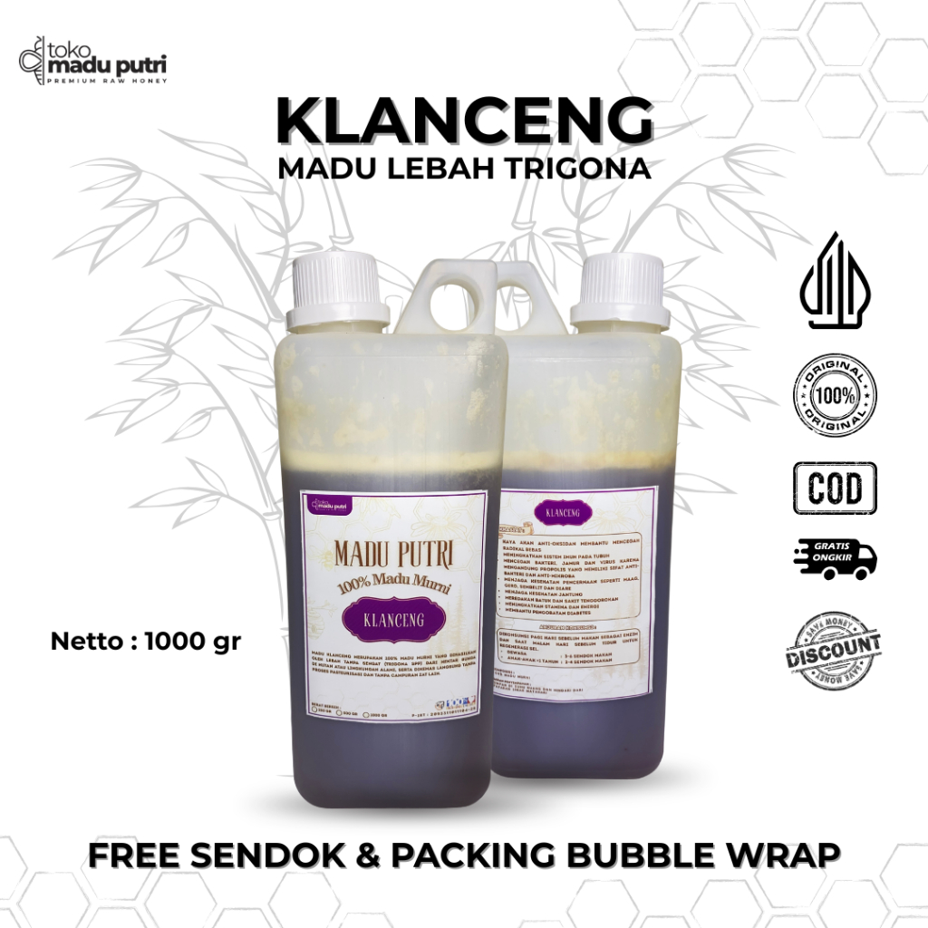 

Madu Putri Madu Klanceng Hutan Murni 100% Asli Madu Klanceng Trigona Madu Klanceng Liar Asli