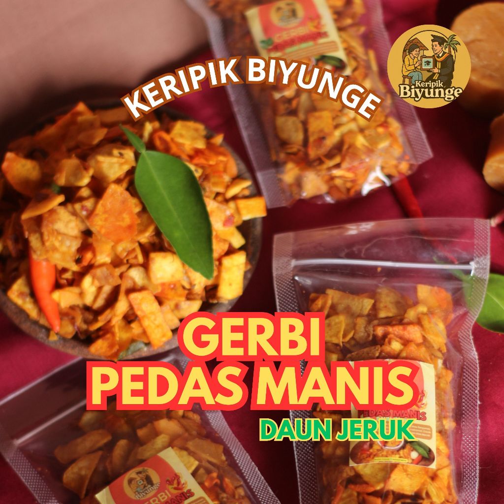 

KERIPIK GERBI / TALAS BIYUNGE RENYAH GURIH DAN PEDES MANIS
