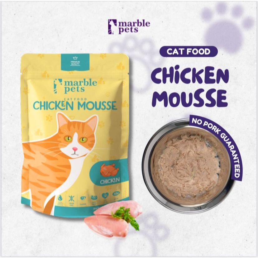 WET CAT FOOD MARBLE PETS POUCH 85GRAM