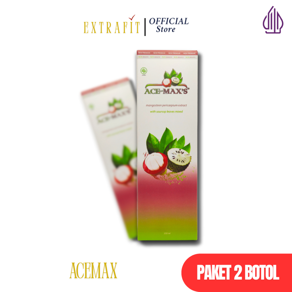 

PAKET 2 Botol Acemax Ekstrak Kulit Buah Manggis plus Daun Sirsak Asli 100% Original