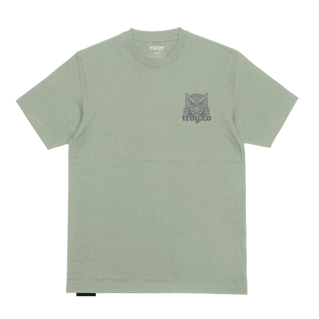 Troy Company Tshirt Sage Green Wise Guard - Kaos Lengan Pendek Kaos Hijau Sage MTD 3199