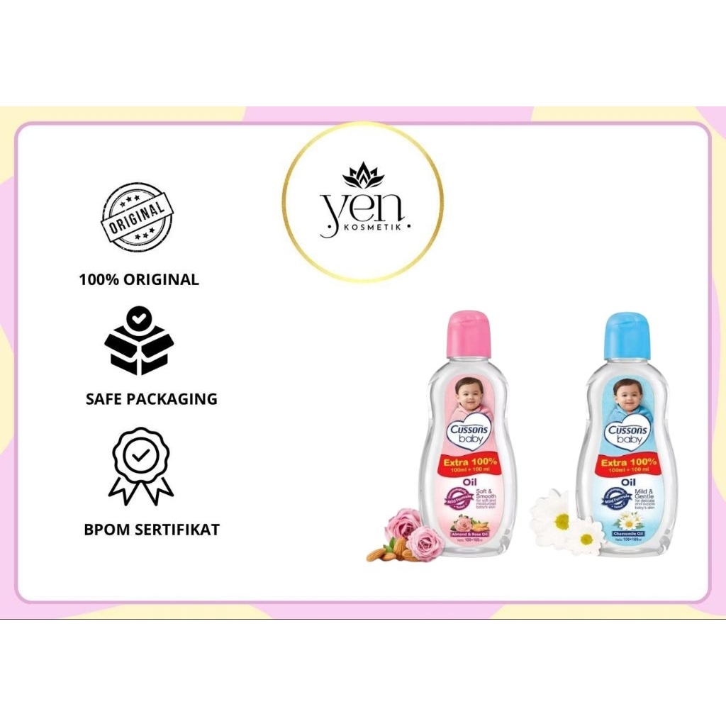 Cussons Baby Oil Series - Cussons Baby Oil 50ml + 50ml / 100ml + 100ml