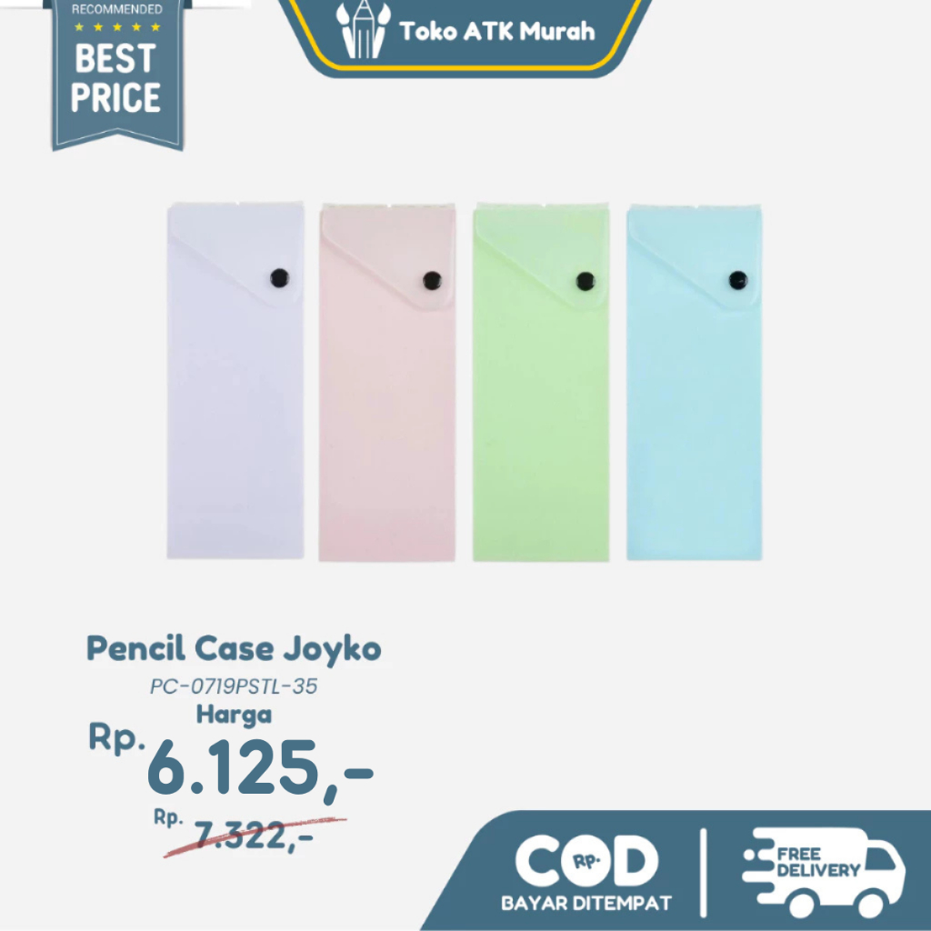 

Pencil Case / Tempat Pensil Pastel Joyko PC-0719PSTL-35