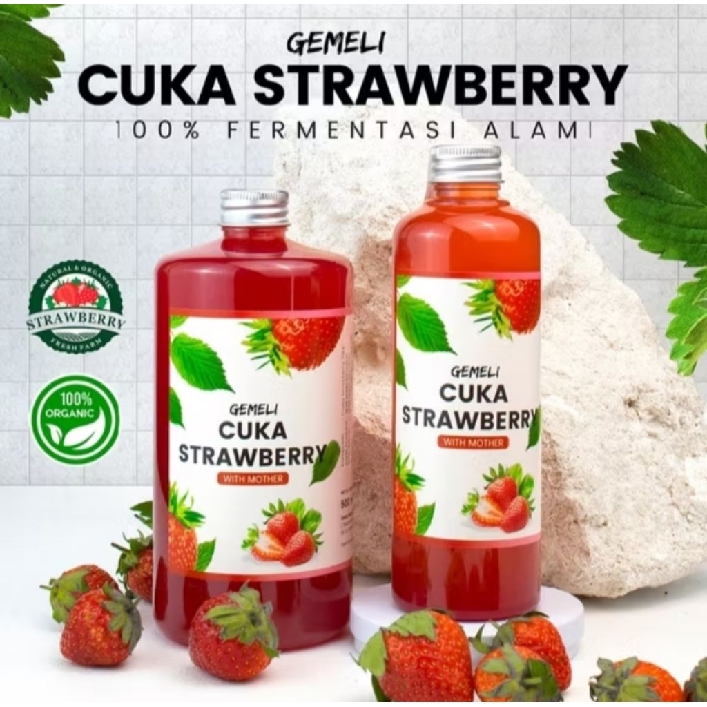 

Cuka Strawberry with mother diet aman herbal