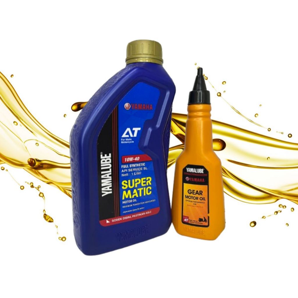 PAKET HEMAT OLI YAMALUBE SUPER MATIC 1L + OLI GARDAN YAMALUBE 140ml / OLI YAMALUBE SUPER MATIC