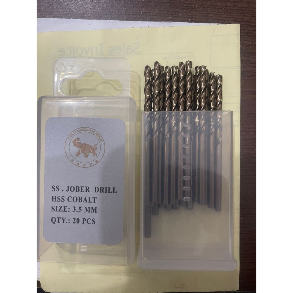 Mata Bor Besi Elephant 3.5mm Mata Bor Besi HSS Cobalt Jober Drill 3.5 mm Mata Bor Besi Elephant 3.5 