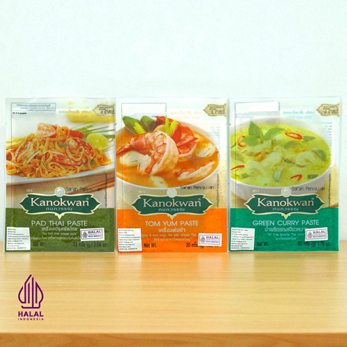 

Kanokwan Bumbu Masak Thailand 50 g – Green Curry, Tom Yum & Pad Thai