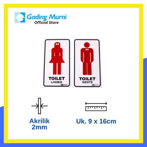

GM LABEL TOILET LADIES/GENTS LM-104 MEDIUM