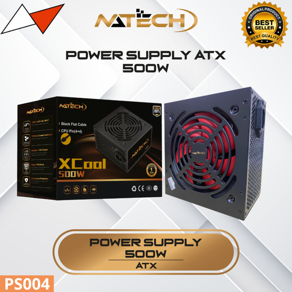 Power Supply PC Natech XCool 500 watt | PSU PC 500 Watt