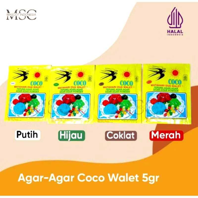

Agar Agar Swalow | Agar Agar Coco Super Matahari Dua Walet 5gr
