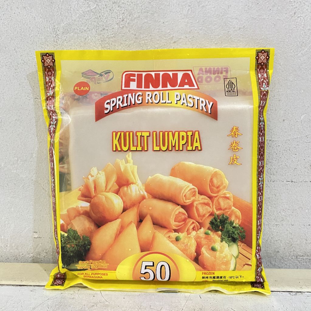 

Finna spring roll pastry kulit lumpia 200 gram isi 50 lembar | finna kulit lumpia | spring roll pastry