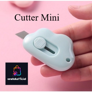

ONETOKOOFC Cutter Mini Bentuk Awan Pisau Kecil Pemotong Mini Portable