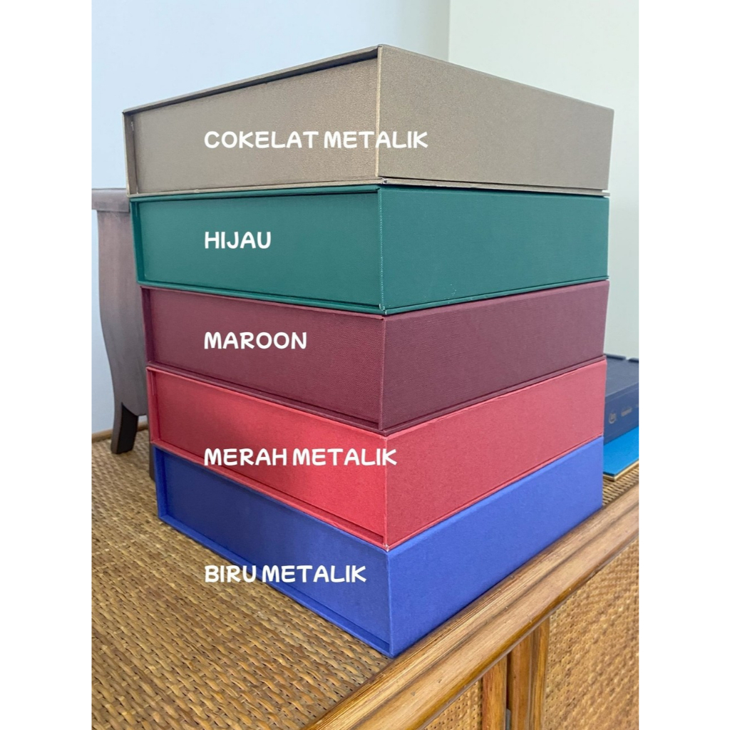 

[21.5x21.5x4.5cm] Box Hampers/Gift Box/Kotak Kado/Premium Eksklusif - Segi Empat/Persegi + Magnet