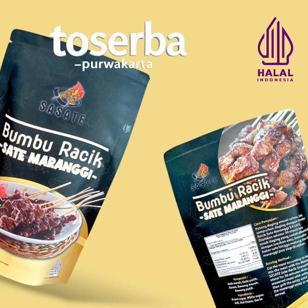 

BUMBU RACIK SATE MARANGGI SASATE [BUMBU MARINASI]