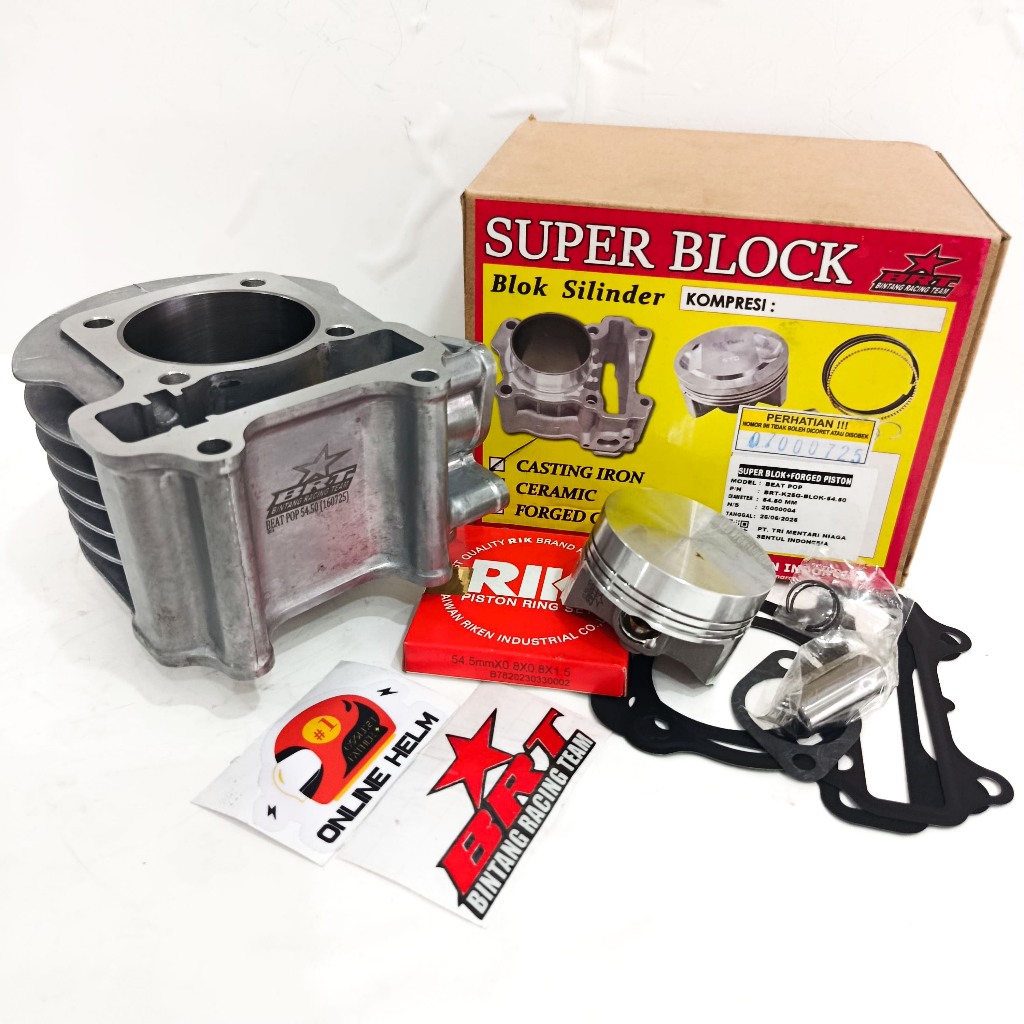 BLOK CAST IRON BRT BEAT POP ESP STREET SCOOPY ESP 54.50 BOREUP 130 CC