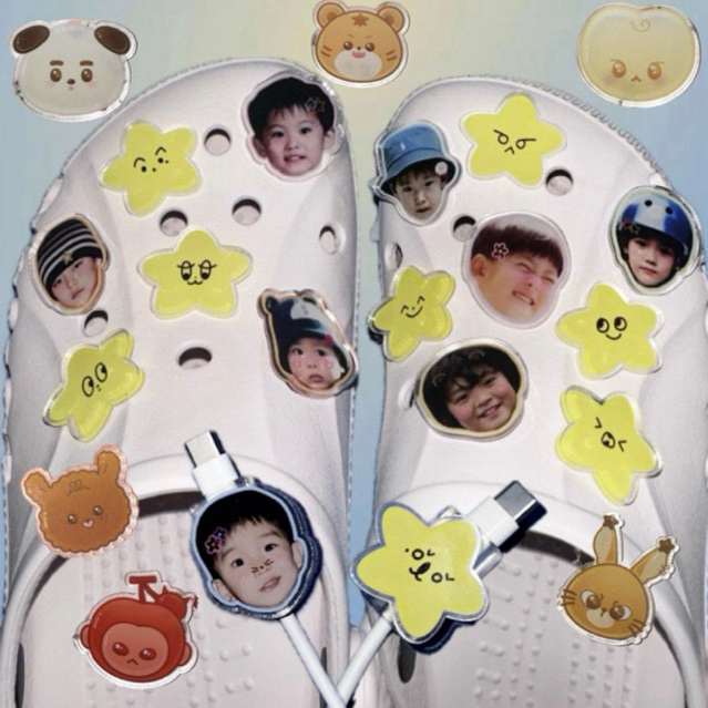 JIBBITZ & CABLE BITES & PIN PENITI & SHOE CLIP CROCS NCT 127 NCT DREAM SEVENTEEN BGS NEW JEANS POWER