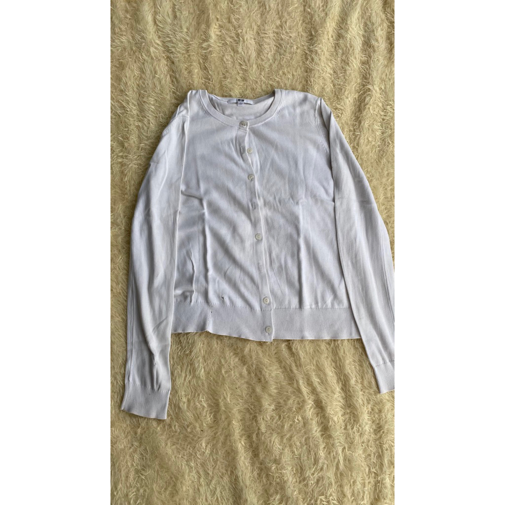 Cardigan Uniqlo White