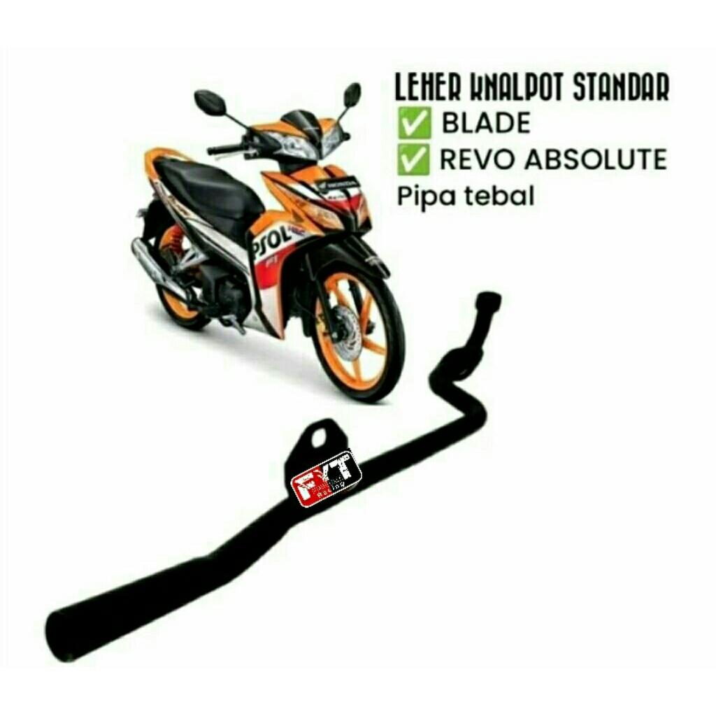 leher knalpot motor revo absolute blade panjang tebal berkualitas