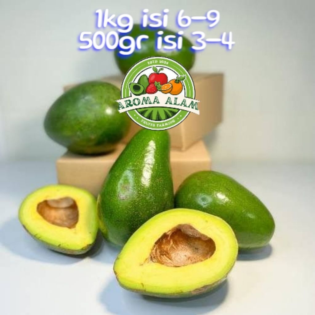 

avocado alpukat segar fresh 1kg/500 isi 6-9