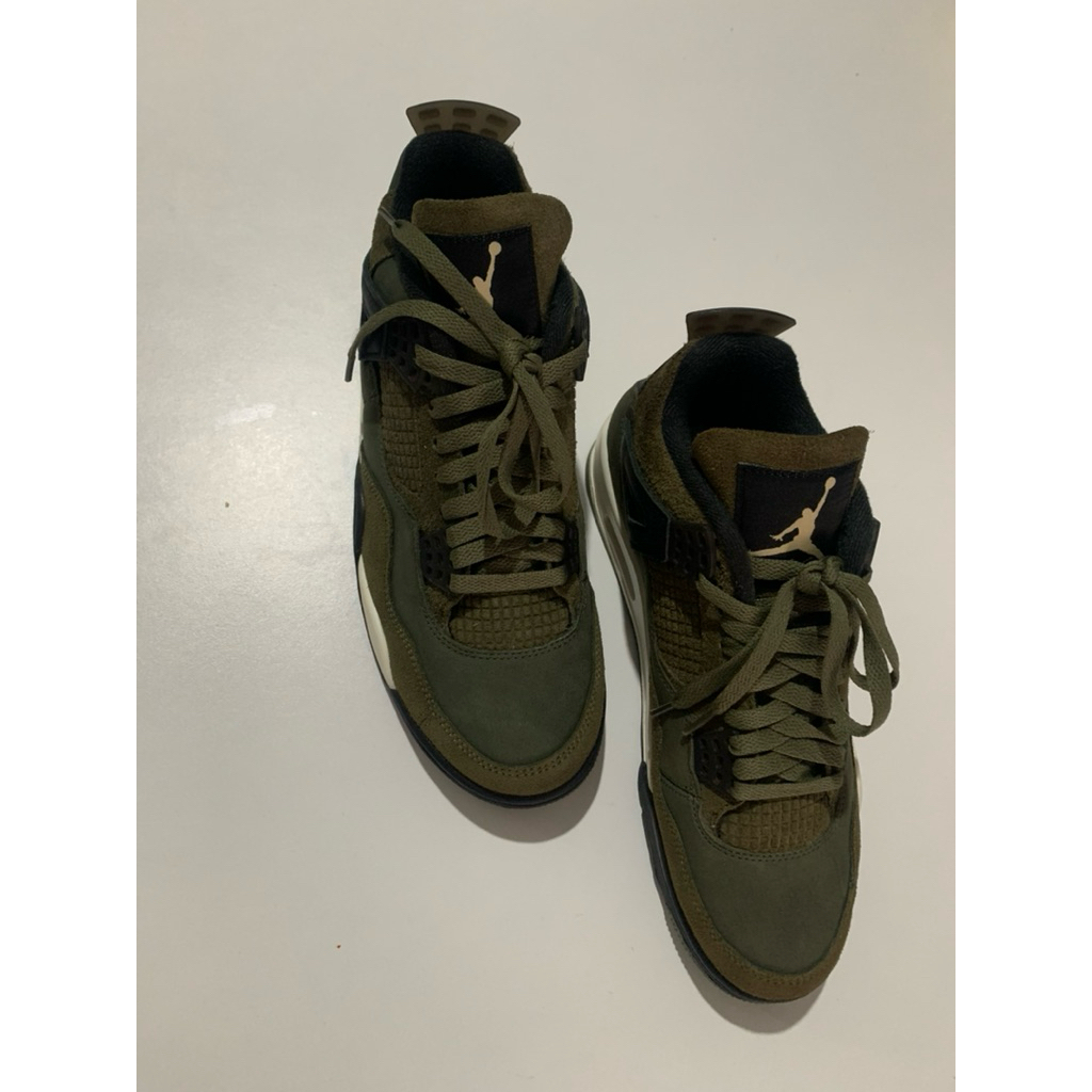 sepatu nike air jordan retro 4 olive