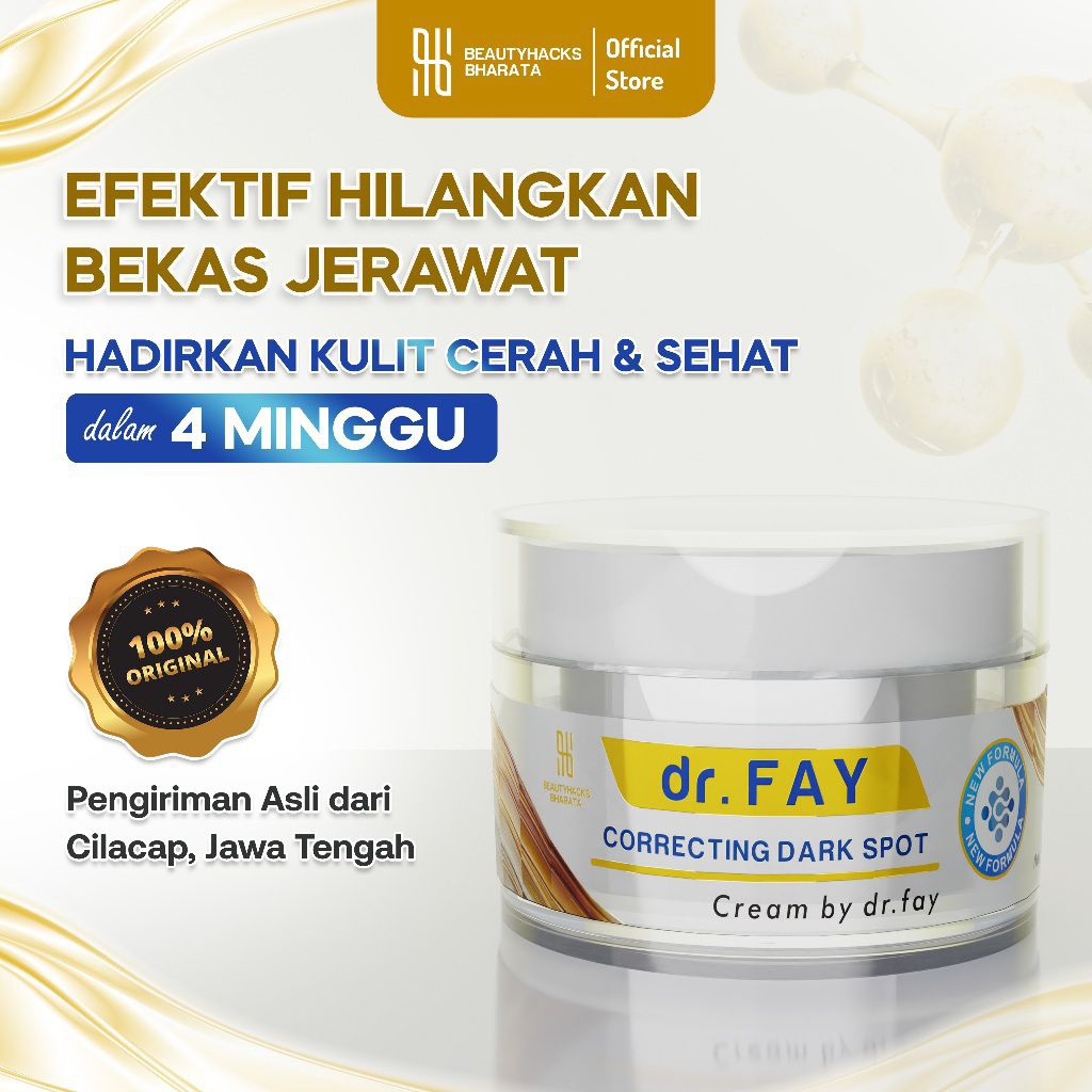 Promo Dr. FAY Cream perawatan jerawat - Bopeng Bekas jerawat & flek hitam kerutan ( DR FAY )