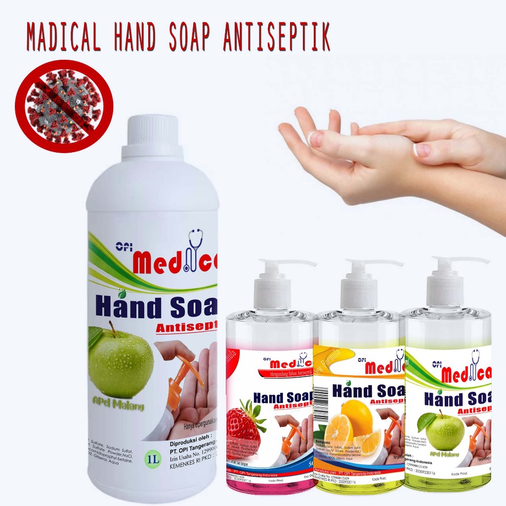 OPI Medical Hand soap 500ml sabun cuci tangan antiseptik varian wangi 10D545