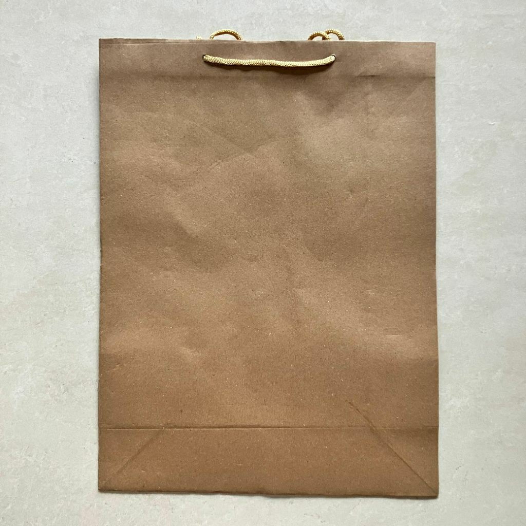 

Paperbag Polos Coklat XL Besar ( Landscape / Portrait )