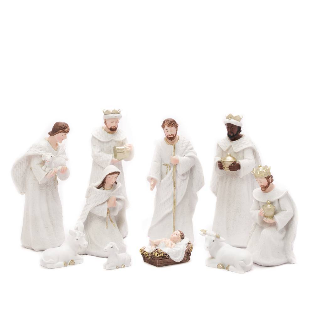 Patung Set Natal Pajangan Rohani Dekorasi Hiasan Patung Yesus Lahir Nativity Christmas Cradle Kualit