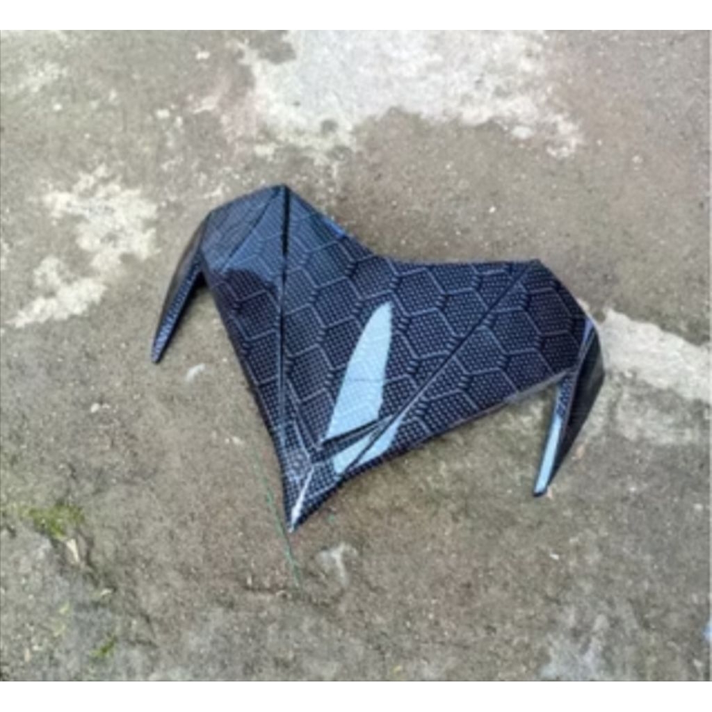 VISOR BATOK SUPRA X 125 BATMAN VARIASI CARBON WTP HEXAGON BERKUALITAS TINGGI