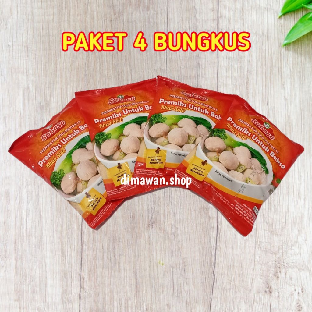 

SOBASO tepung adonan bakso khas Solo 250 gram ( 4pcs )