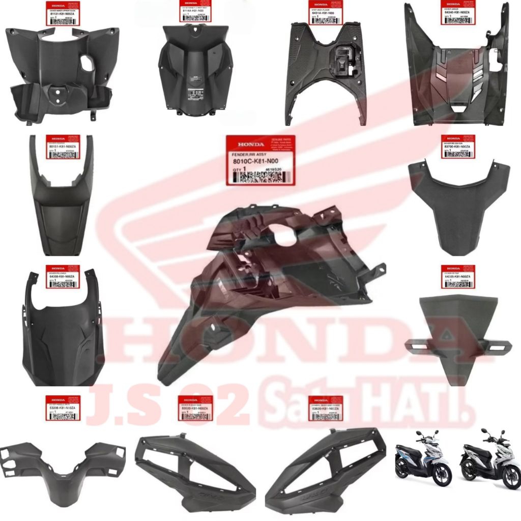 Paket Cover full body kasar beat ECO beat street 2016 - 2020 original Honda