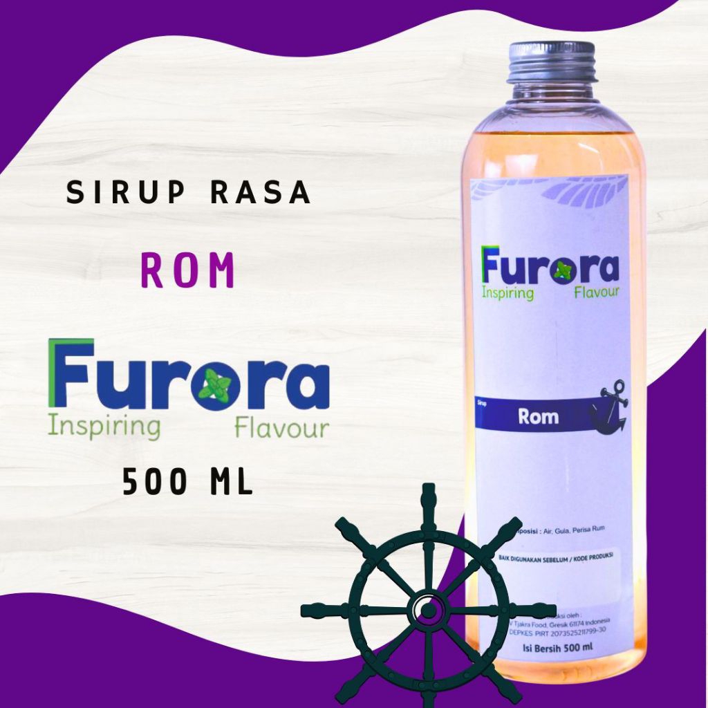 

Sirup Rom 500 ml - Furora Syrup l Sirup Cafe l sirup Rum