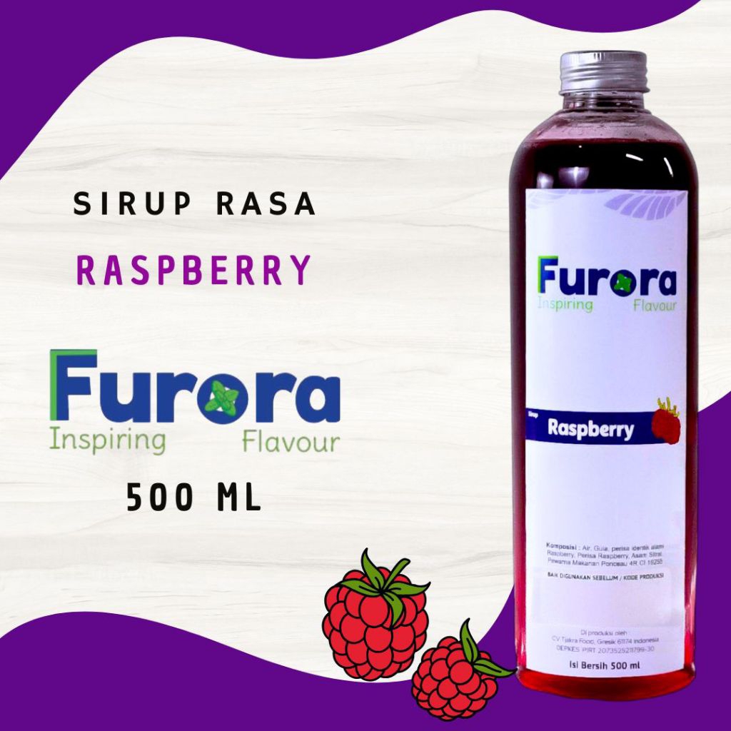 

Sirup Raspberry 500 ml - Furora Syrup l Sirup Cafe