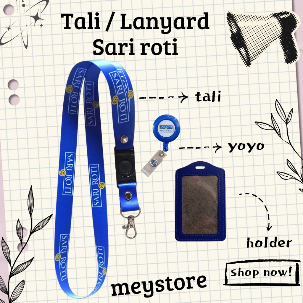 

READY Tali / Lanyard SARI ROTI [STOCK MELIMPAH] Termurahh Harga Grosir!