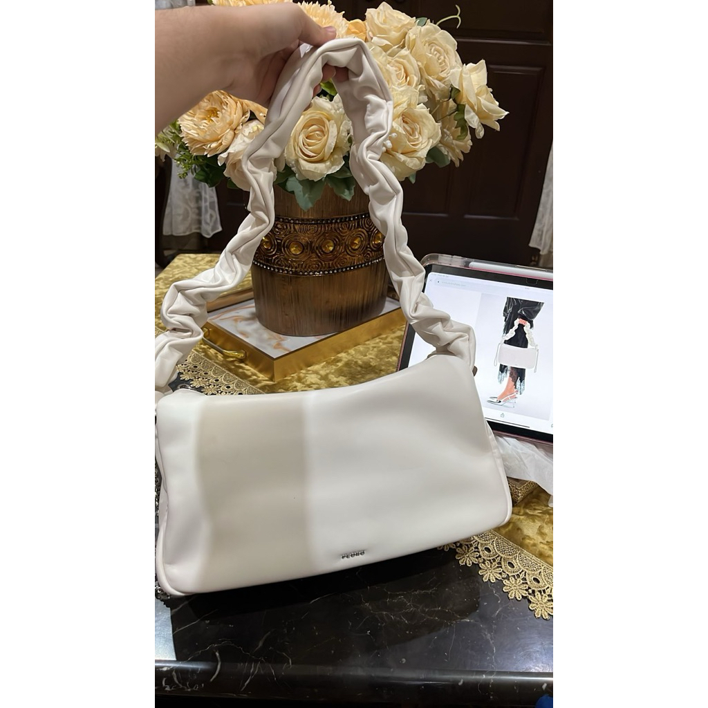 Pedro Shoulder Bag - White (100% Original Store)