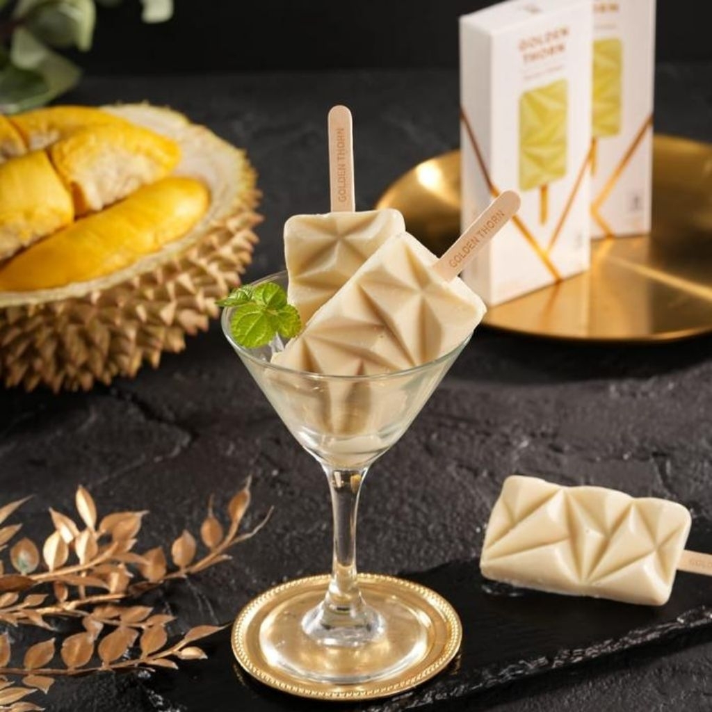

GOLDEN THORN ICE CREAM STICK MEDAN 70g 100% from DURIAN MEAT
