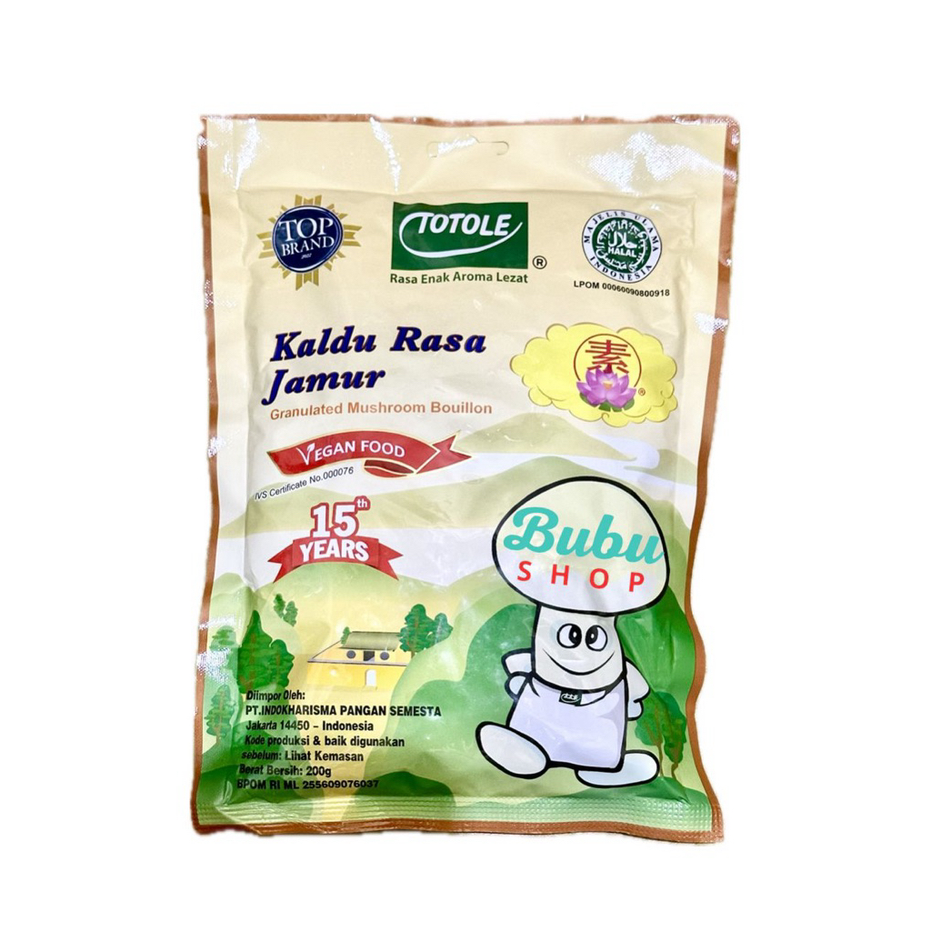 

TOTOLE BUMBU JAMUR ( 200 g dan 80 g )