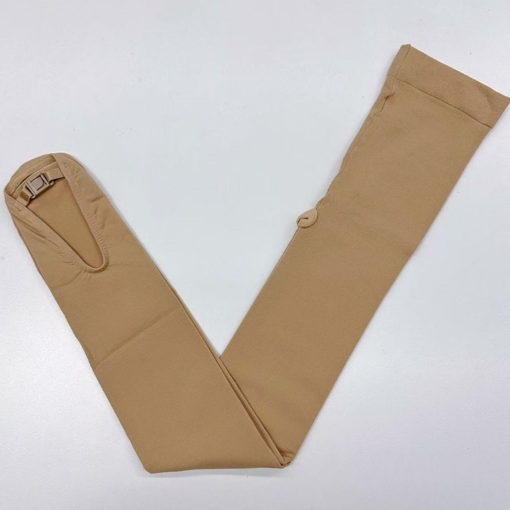 Legging DANCEYOU Celana Stocking Figure Ice Skating Tights Half Boot Cover with Clip Polos non Mondo