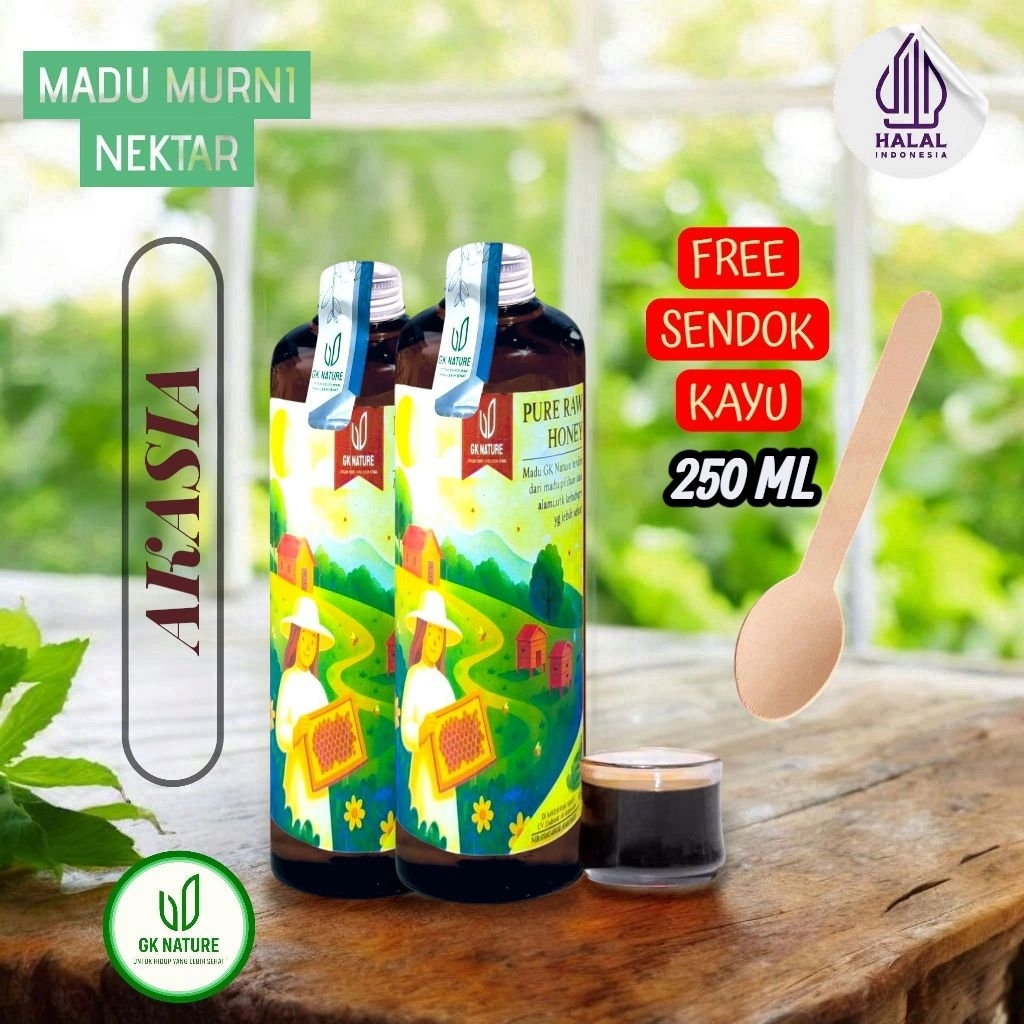 

Madu GK Nature Akasia Carpa Super Asli 100% l 250/350 ml/gr