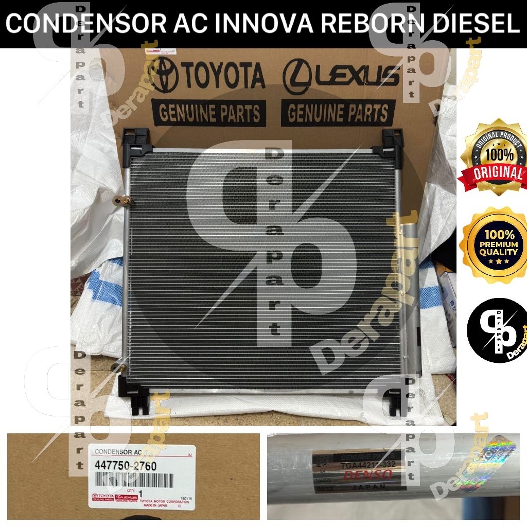 CONDENSOR AC INNOVA REBORN DIESEL ORIGINAL DENSO JAPAN