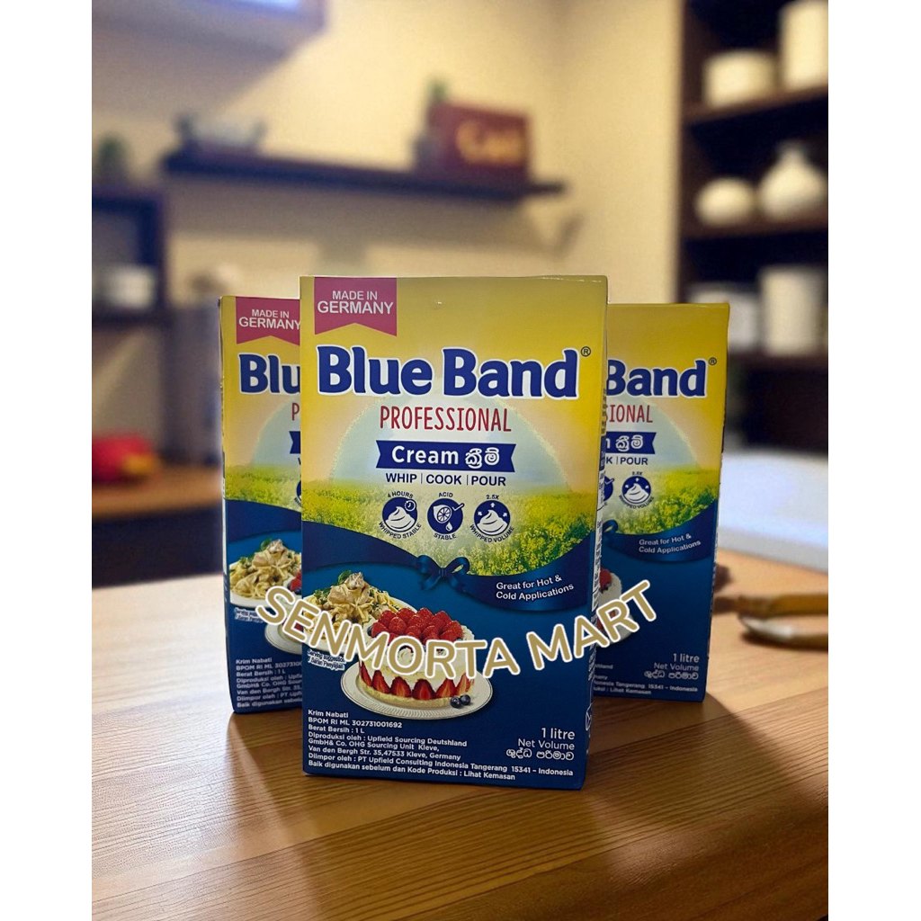 

BLUE BAND WHIPPING-COOKING CREAM NON-DAIRY IMPORT | MULTIPURPOSE CREAM | PROFESIONAL CREAM 1L