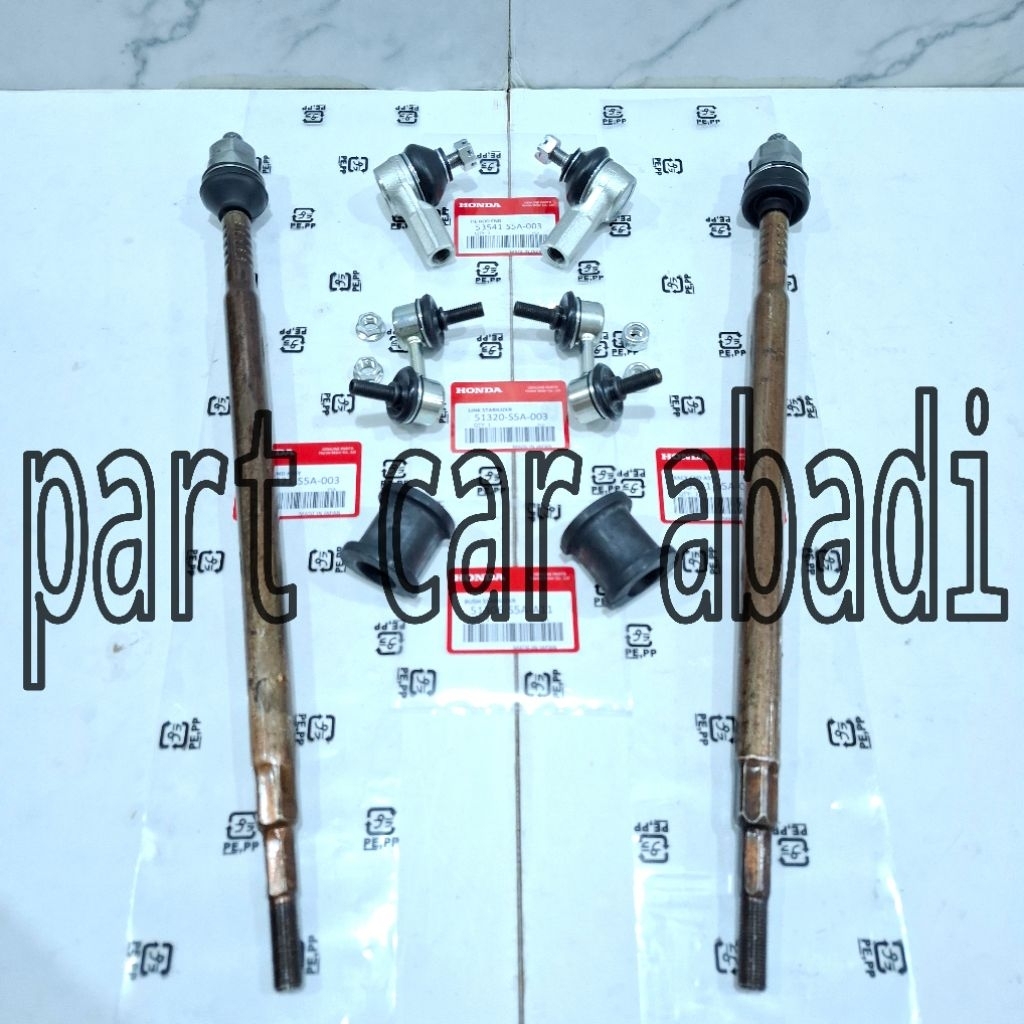 Paket Kaki Kaki 8Pc Long Tie Rod Rack End Tie Rod Link Stabilizer Karet Honda CR-V CRV Gen 2 Stream 