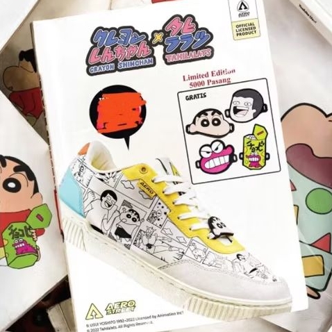 (ORIGINAL) Aerostreet x Sinchan x Thailalats v1 sinchan shinnosuke sepatu senakers