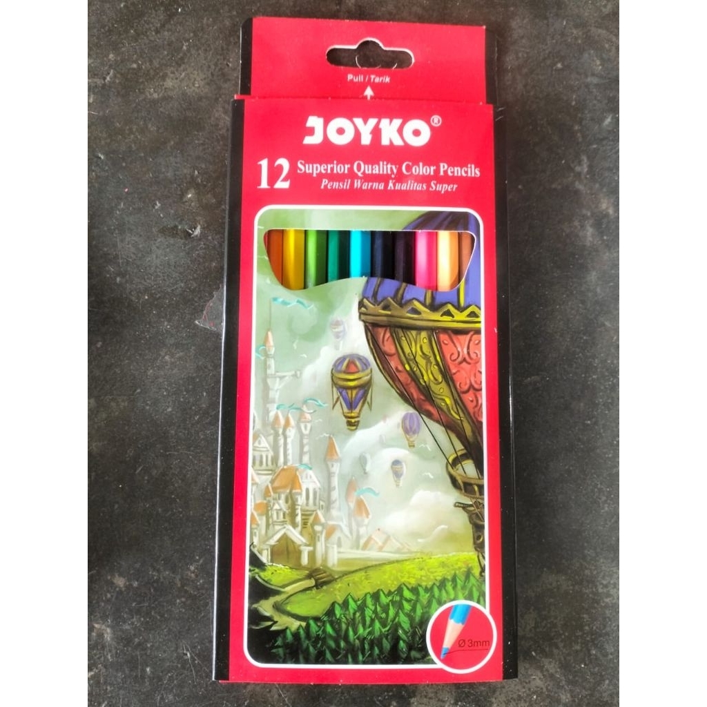 

Clear Kayu Pensil Warna Joyco Kenko 12 Warna Panjang