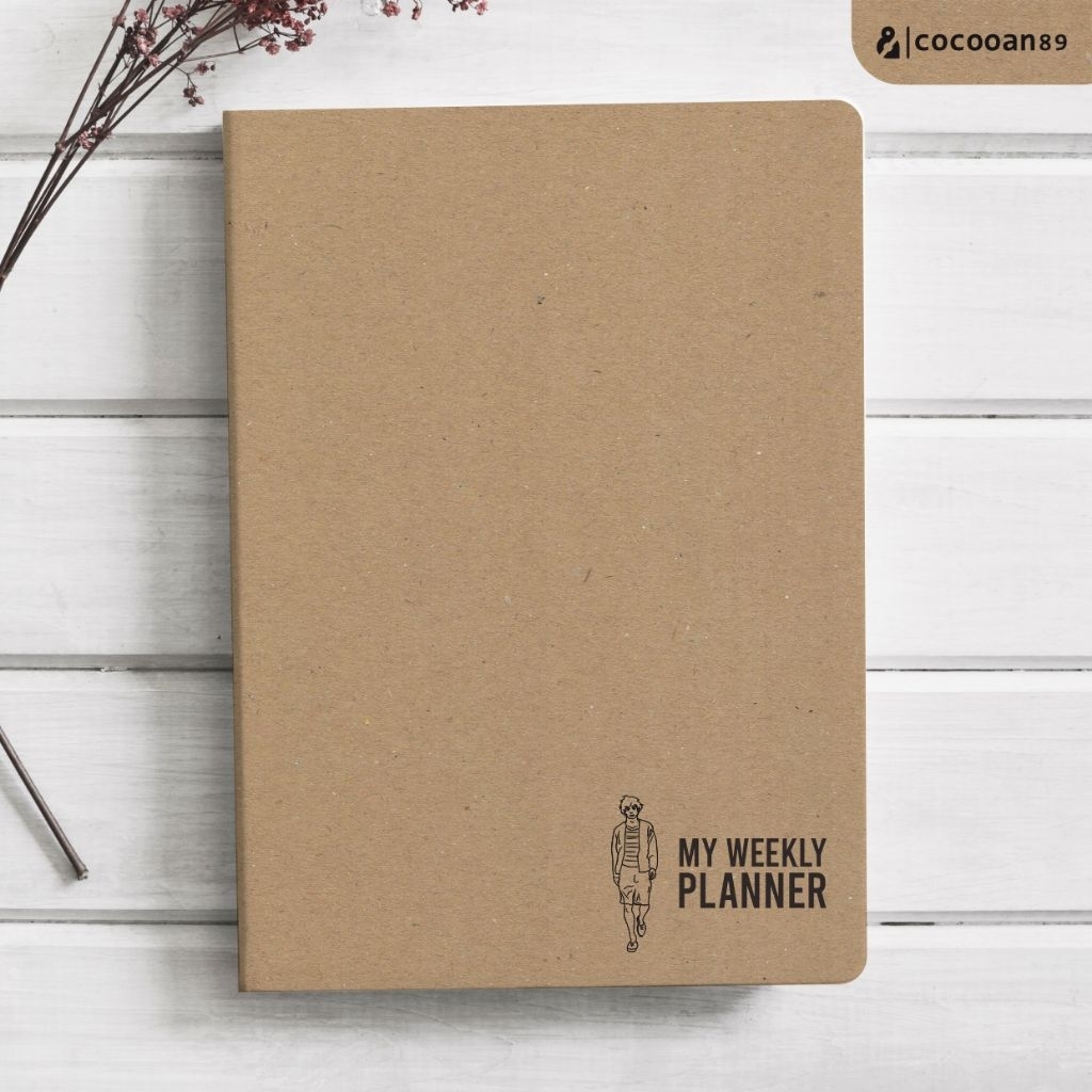 

weekly planner book - men's style