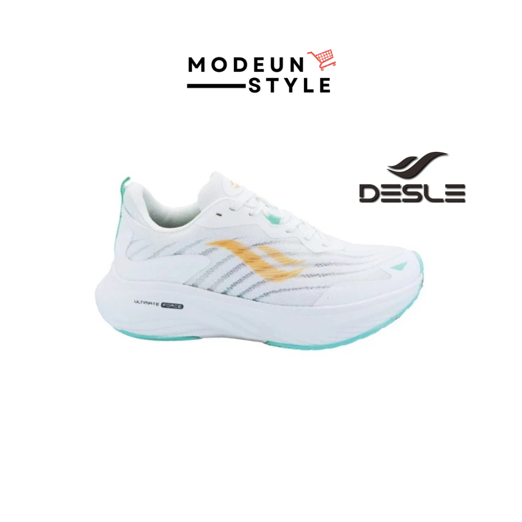 Desle Sepatu Lari Wanita - GEYA PUTIH TOSCA MUDA