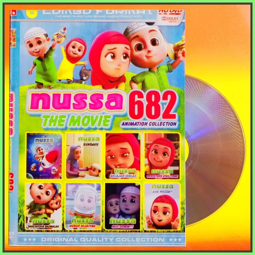 Kaset Film Kartun Anak Islami Koleksi Nussa The Movie Vol.682 Terpopuler Pilihan Nusa Rara