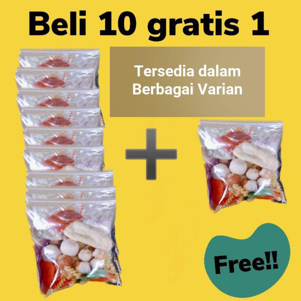 

seblak instan Termurah 1 bungkus /promo beli 10 gratis 1